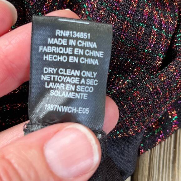 WAYF Besos Metallic Turtleneck Bodysuit Size XL - Picture 11 of 12